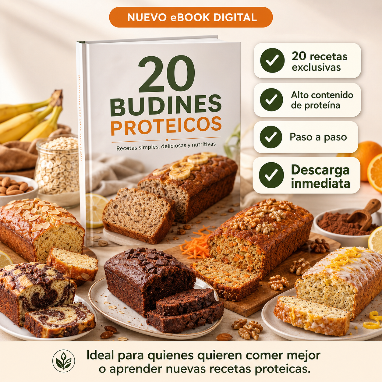 😋 Recetas fáciles +cuidar tus objetivos y resolver tus colaciones de toda la semana. ⏱️✨